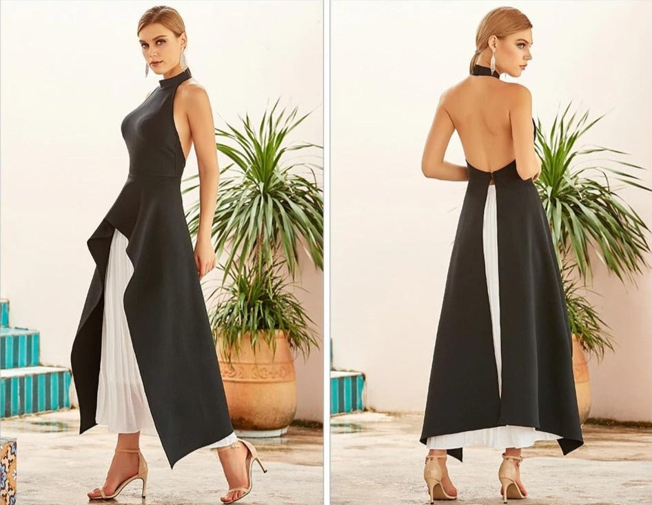 Backless Bodycon Casual dress Sets - SixtyKey new model design Dubai fashion style 2021 best price