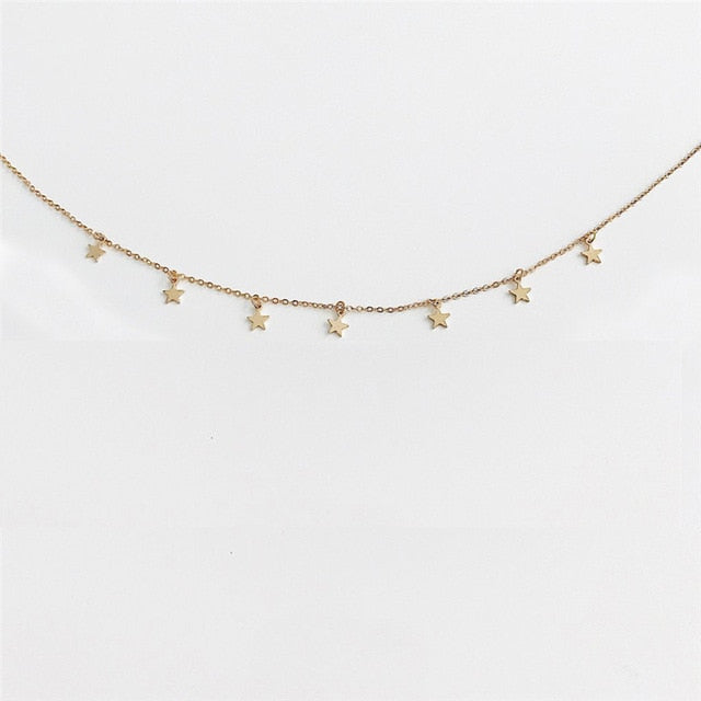 Star Necklace for Women Gold Necklaces /de moda Fashion Jewelry G2 - SixtyKey new model design Dubai fashion style 2021 best price
