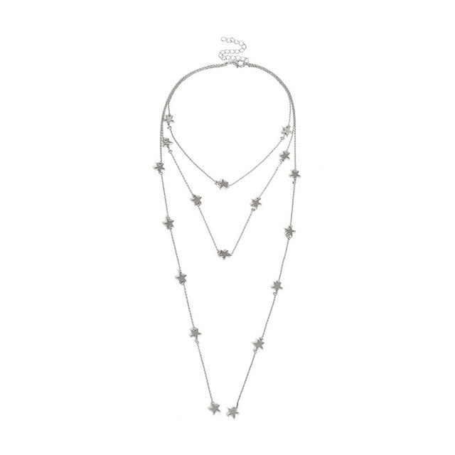 Star Necklace for Women Gold Necklaces /de moda Fashion Jewelry G2 - SixtyKey new model design Dubai fashion style 2021 best price