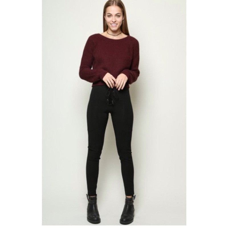 winter women sweaters and pullovers korean style long sleeve casual crop slim solid - SixtyKey new model design Dubai fashion style 2021 best price