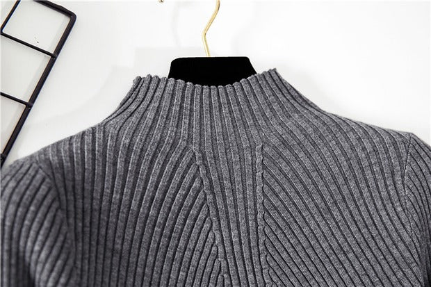 Turtleneck Sweater Women Sweaters Fashion Jersey Women Pullover - SixtyKey new model design Dubai fashion style 2021 best price