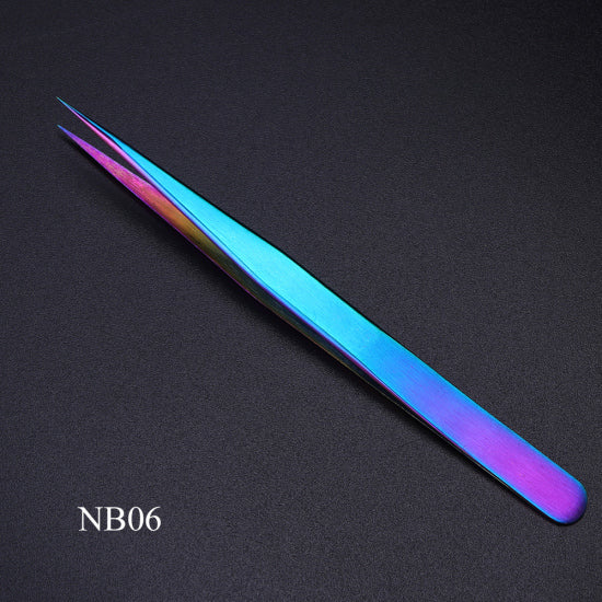 Stainless Steel Tweezers Curved Straight - SixtyKey new model design Dubai fashion style 2021 best price