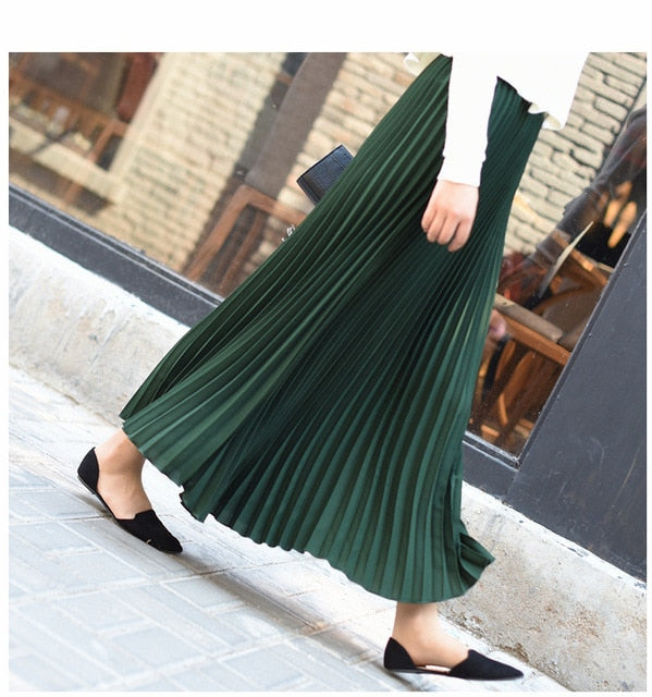 Pleated Long Skirt - SixtyKey new model design Dubai fashion style 2021 best price