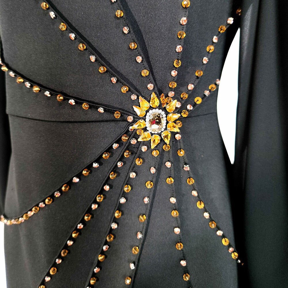Dress Diamonds crystal Femme - SixtyKey new model design Dubai fashion style 2021 best price