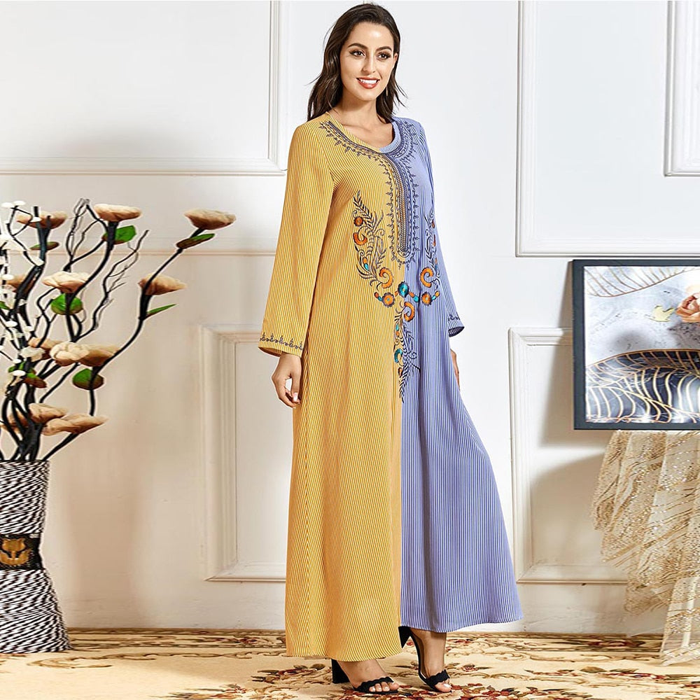 Cotton Maxi Dress Y&B - SixtyKey new model design Dubai fashion style 2021 best price