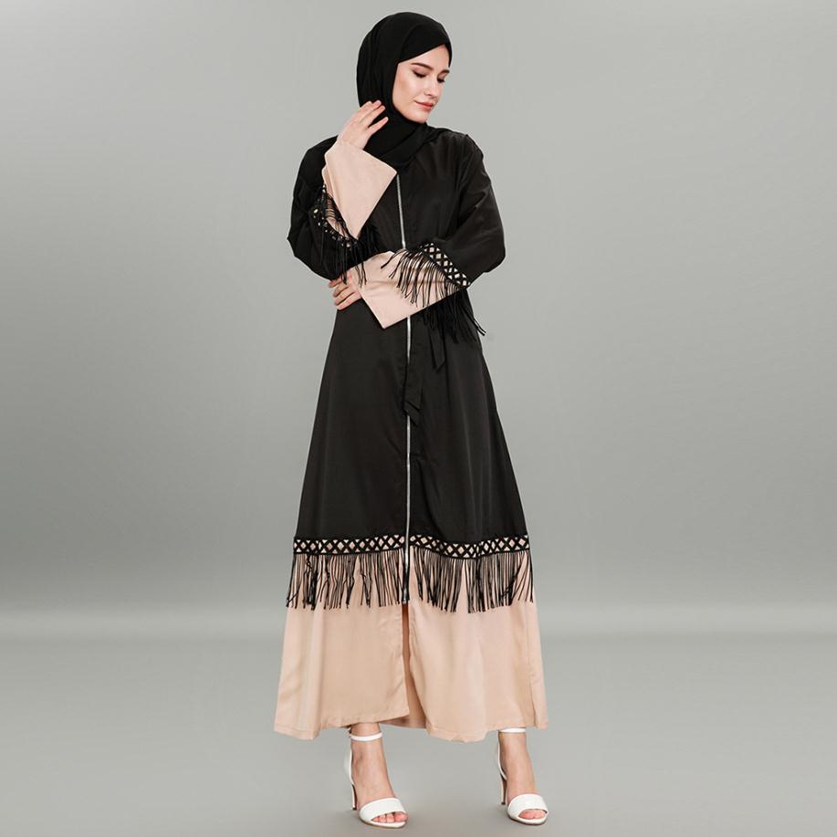 black level abaya with Robe - SixtyKey new model design Dubai fashion style 2021 best price