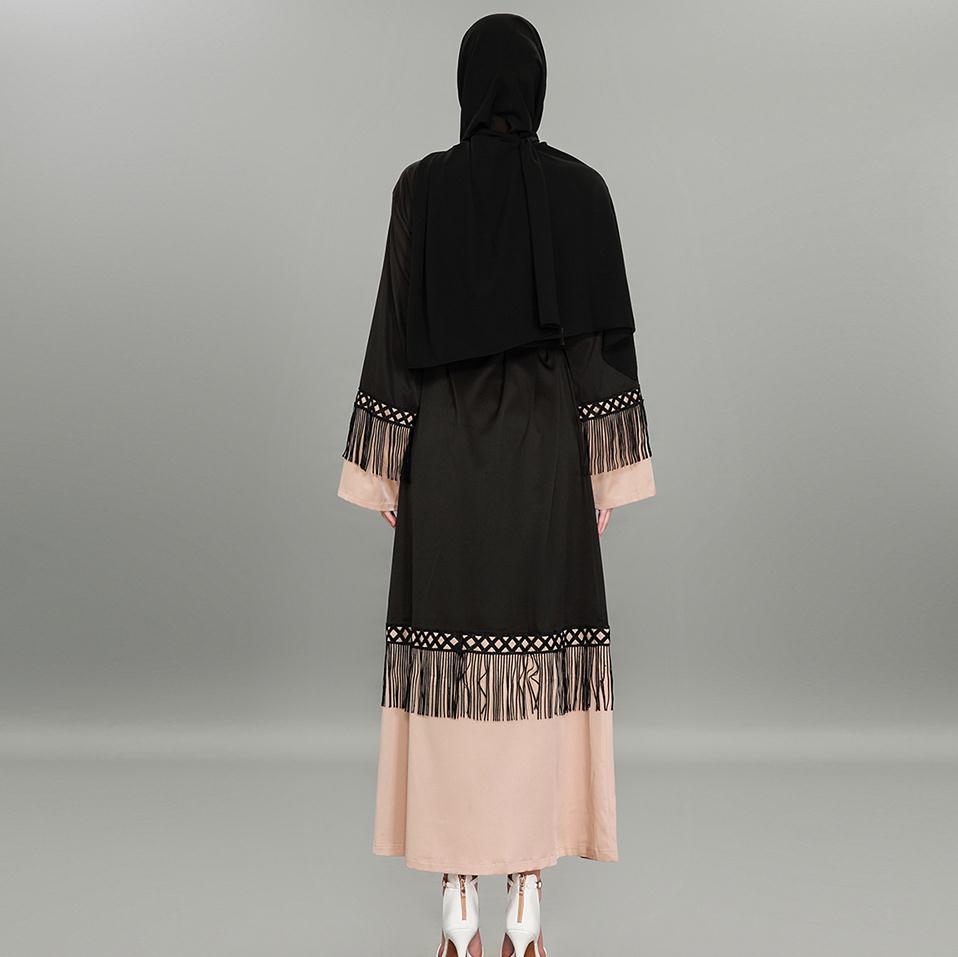 black level abaya with Robe - SixtyKey new model design Dubai fashion style 2021 best price