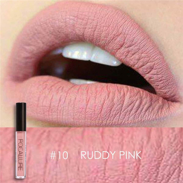 Matte Liquid Lipstick Waterproof Moisturizer Smooth Lip Stick Long-lasting Lip Tint Cosmetic Lip Makeup - SixtyKey new model design Dubai fashion style 2021 best price