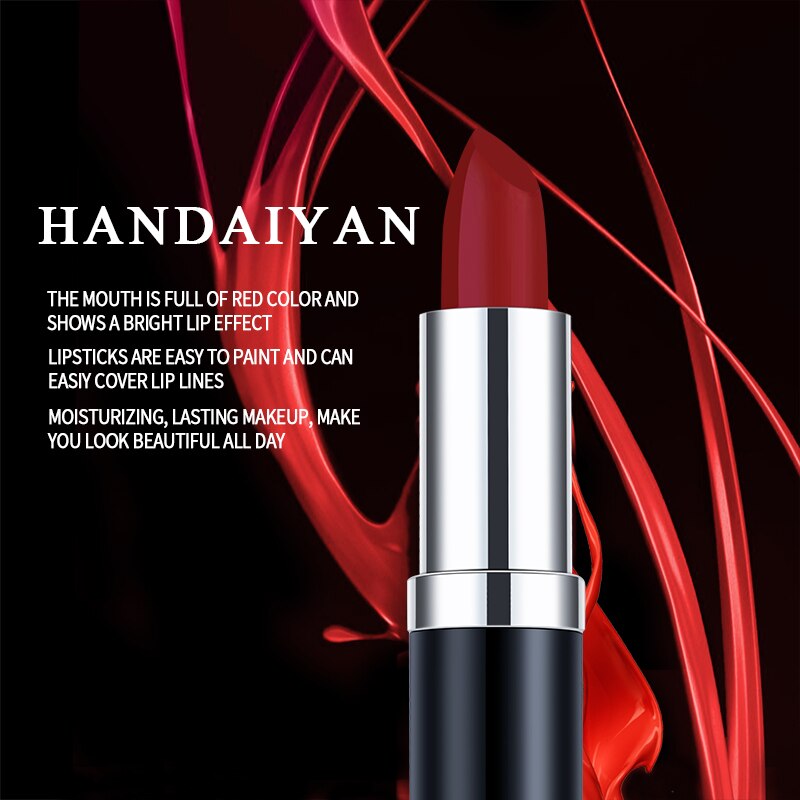 Lipstick Matte Waterproof Velvet Moisturizing - SixtyKey new model design Dubai fashion style 2021 best price
